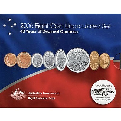Australian 2006 8 Coin Uncirculated Set