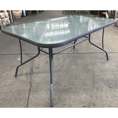 Aluminium & Glass Outdoor Table