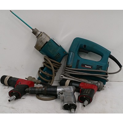 Electric and Pneumatic Power Tools - Lot of Five