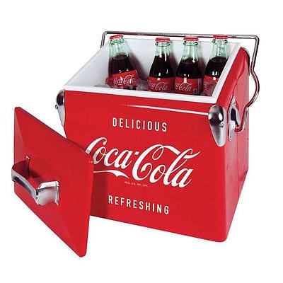 Retro Style Coca-Cola Cooler Box