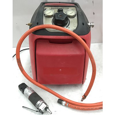 Project Air Portable Air Compressor with Hose & Malco PF1 Hole Punch & Flange Air Tool