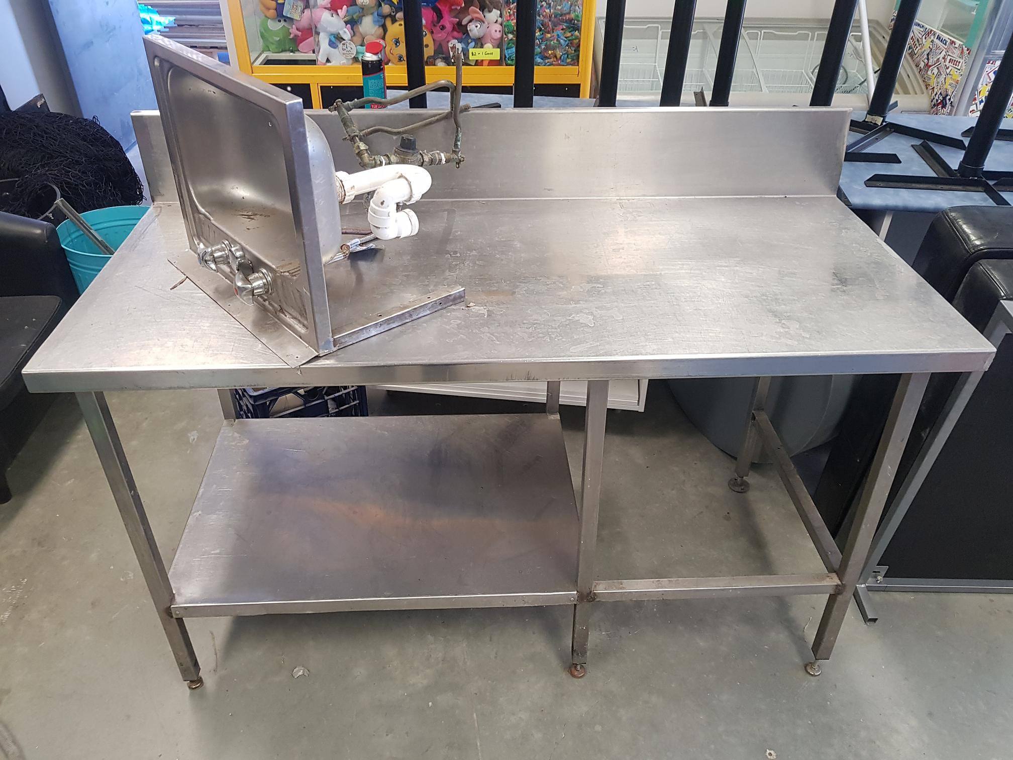 Stainless Steel Food Preparation Bench Sink
