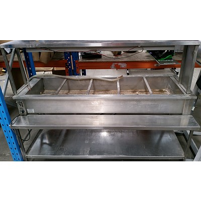 Five Bay Bain Marie With Stainless Steel Stand