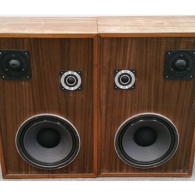 Three Way Speakers - Lot of Two