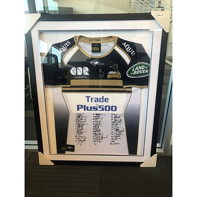 2017 Brumbies Jersey - Signed and framed