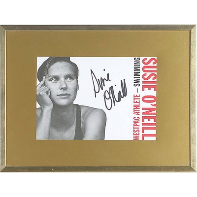 Susie O'Neil Signed Westpac Athlete Postcard, with COA from Unique Sports Memorabilia