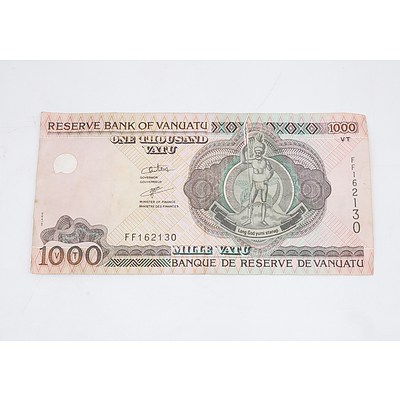 Reserve Bank of Vanuatu One Thousand Vatu Banknote