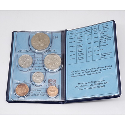 1984 Fiji Islands Uncirculated Mint Six Coin Set