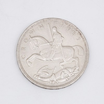 1935 George V Silver Crown with Case