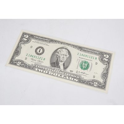 2003 US Two Dollar Banknote