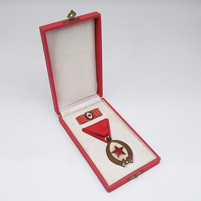 Hungary "Red Star" Medal with Case