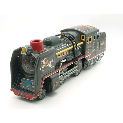 S.S.S. Tin Toy 'Giant Train' - Friction with Original Box Circa 1950's