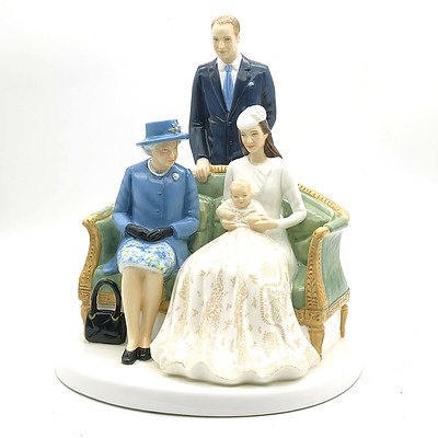 Limited Edition Royal Doulton Her Majesty Royal Christening Queen Elizabeth 90th Birthday Figurine