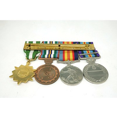 Replica Medal Set, Including The Australian Active Service Medal 1945-1975
