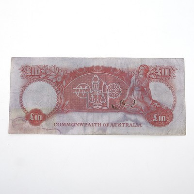 Commonwealth of Australia 10 Pound Coombs / Wilson Note, WA37 882400