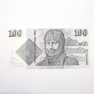 Australian Fraser/Cole $100 Paper Note, ZJQ145676