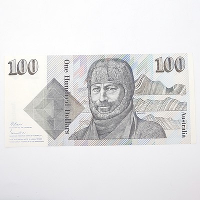 Australian Johnston/Frasier $100 Paper Note, ZBL517878
