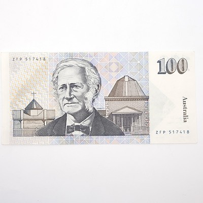 Australian Frasier/Higgins $100 Paper Note, ZFP517418