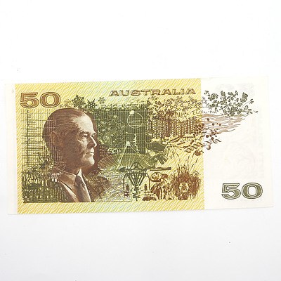 Australian Knight/Stone $50 Paper Note, YDE867567