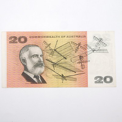 Scarce Commonwealth of Australia $20 Star Note, Phillips/Randell ZXA11875*