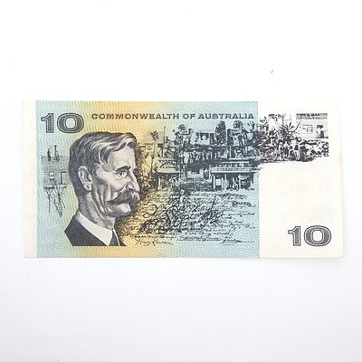Scarce Commonwealth of Australia $10 Star Note, Coombs/ Wilson ZSA54050*