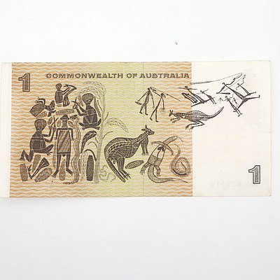 Scarce Commonwealth of Australia $1 Star Note, Coombs/Wilson ZAB42021*