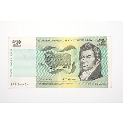 Scarce Commonwealth of Australia $1 Star Note, Coombs/Randall ZFJ24443*