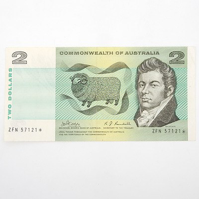 Scarce Commonwealth of Australia $1 Star Note, Phillips/Randall ZFN57121*