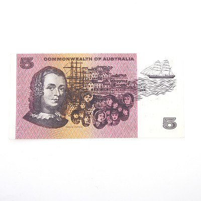 Scarce Commonwealth of Australia $5 Star Note, Coombs/Randall ZNA76582*