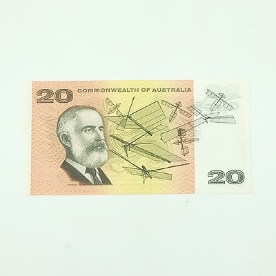 1968 Commonwealth of Australia Uncirculated Phillips/Randell $20 Note, XDA571071