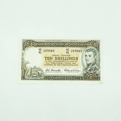 Commonwealth of Australia Ten Shillings Banknote