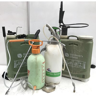Four Garden Pressure Sprayers