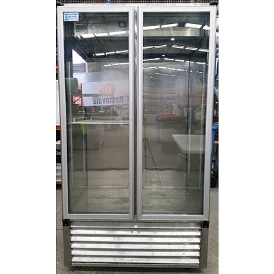 Orford 700 Litre Two Door Commercial Display Refrigerator
