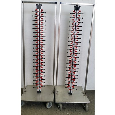 Plate-Mate Plate Stacker Trolleys - Lot of Two