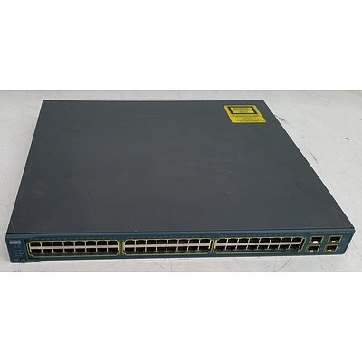 Cisco Catalyst (WS-C3560G-48PS-S V05) Catalyst 3560G Series PoE-48 48-Port Gigabit Managed Switch