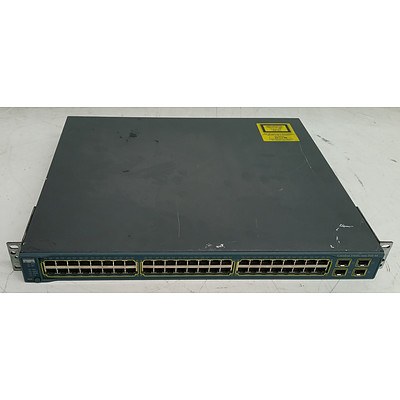 Cisco Catalyst (WS-C3560G-48PS-S) Catalyst 3560G Series PoE-48 48-Port Gigabit Managed Switch