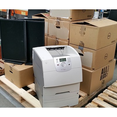 Bulk Lot of Assorted IT Equipment - Printers, Docking Stations and Accessories