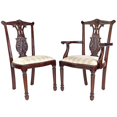 Reproduction Dining Table and Eight Georgian Style Chairs