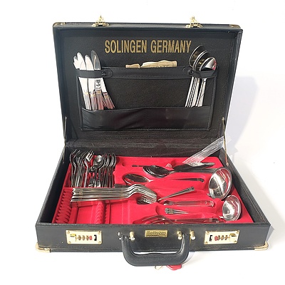 Soligen German Stainless Steel Cutlery Set in Lockable Briefcase