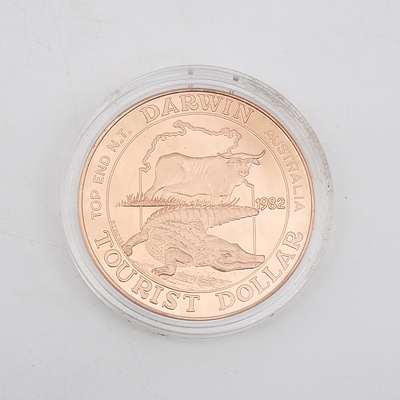 1809-1882 Charles Darwin Tourist Dollar Solid Copper