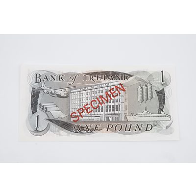 Specimen Star Bank of Ireland One Pound Banknote