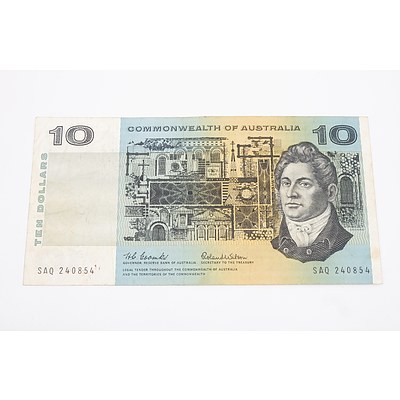 1966 Australian $10 Banknote Coombs/Wilson