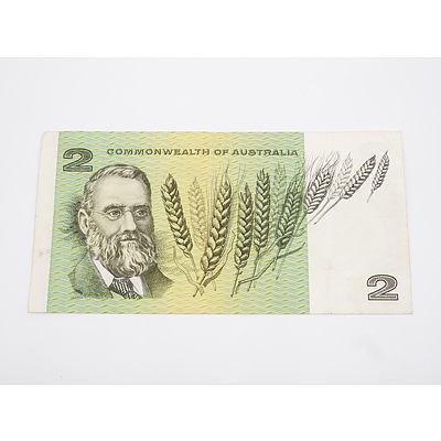 1966 Australian $2 Banknote Coombs/Wilson