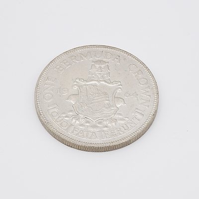 1964 One Bermuda Silver Crown