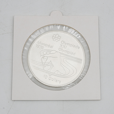 1976 Montreal Olympics Ten Dollar Silver Coin