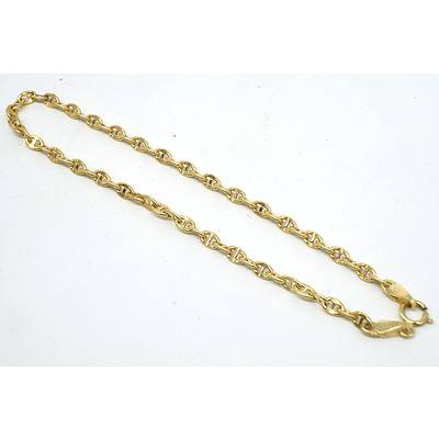 9ct Yellow Gold Gucci Type Link Bracelet