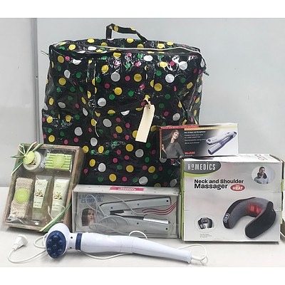 Bag of Bathroom Appliances and Accessories