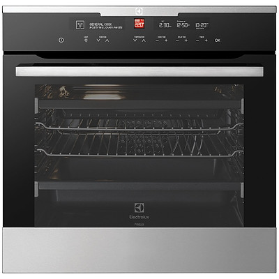 Electrolux EVEP616SC 60cm Multi Function Built In Electric Pyrolytic Oven with IOI Controller - RRP $2,949 - Brand New