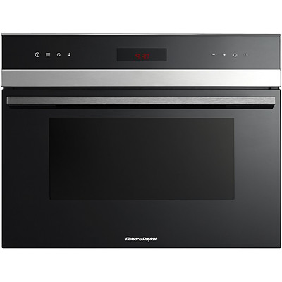 Fisher & Paykel OM36NDXB1 45cm Compact Built In Combination Microwave Oven - RRP $2,899 - Brand New