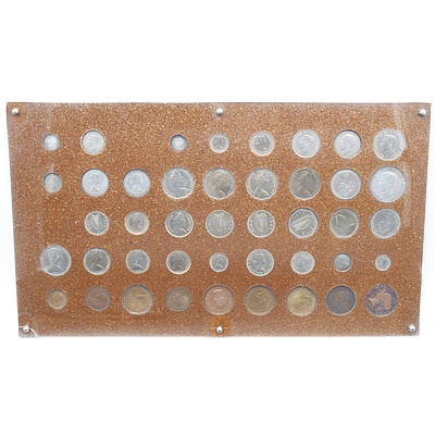 Coin Board with 43 Coins